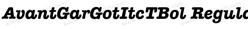 AvantGarGotItcTBol Regular字体转换